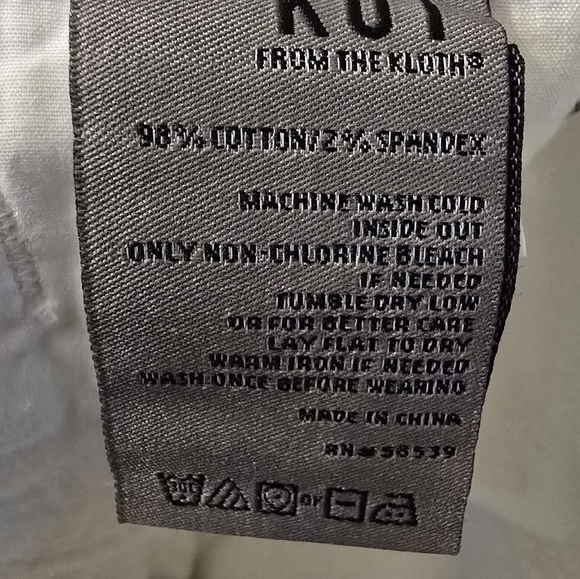 New Kut From The Cloth Karen Baby Bootcut White Corduroy Womans Pants Size 0P - Picture 6 of 7